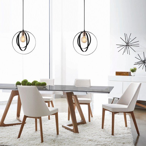 Melna griestu lampa Opviq lights Vaveyla-image-4