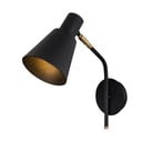 Melna/zelta krāsas sienas lampa ø 15 cm Kem – Opviq lights