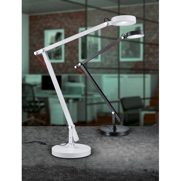 Melna LED galda lampa ar saliekamu konstrukciju (augstums 90 cm) Amsterdam – Trio-image-2