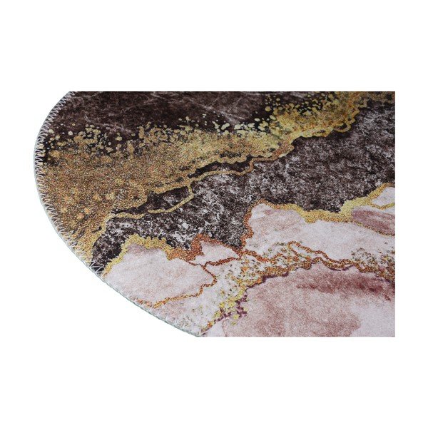 Brūns/zelta krāsas mazgājams paklājs 120x180 cm – Vitaus-image-2