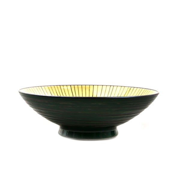 Dzelteni zaļa keramikas bļoda MIJ, ø 25 cm