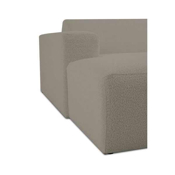 Gaiši brūns modulārais dīvāns no buklē auduma (ar kreiso stūri) Roxy – Scandic-image-4