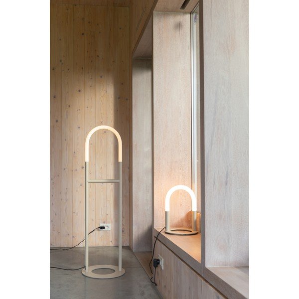 Bēša LED stāvlampa ar regulējamu spilgtumu (augstums 135 cm) Arch – Zuiver-image-1