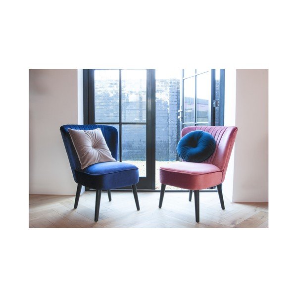 Zils kokvilnas spilvens PT LIVING, ⌀ 45 cm-image-2