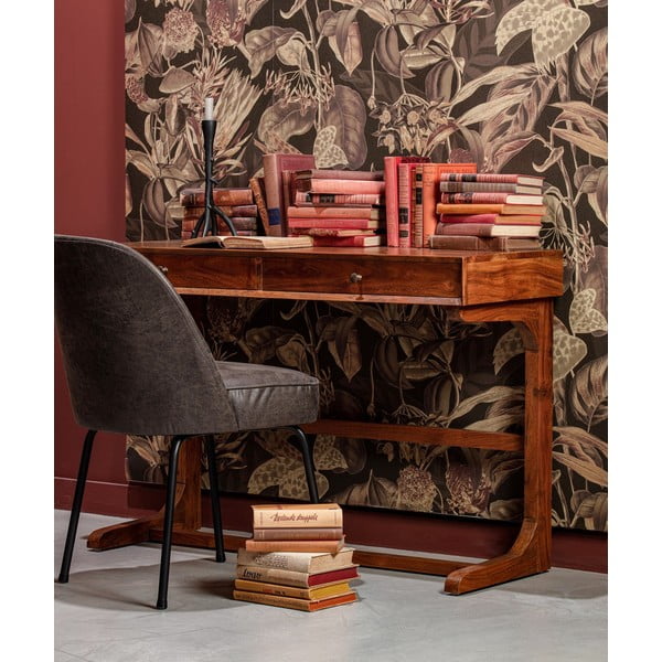 Melni ādas pusdienu krēsli (2 gab.) Vogue – WOOOD-image-1