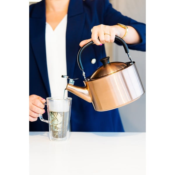 Vara krāsas nerūsējošā tērauda tējkanna 1,5 l Diamante – Vialli Design-image-3