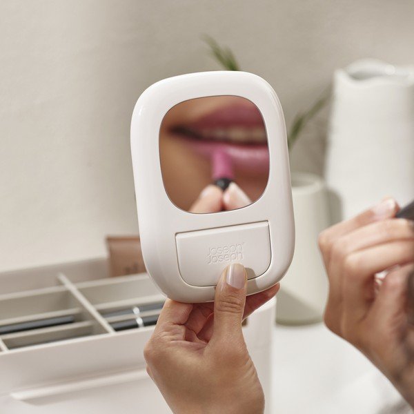 Bēšs plastmasas kosmētikas vannas istabas organizators Viva – Joseph Joseph-image-4