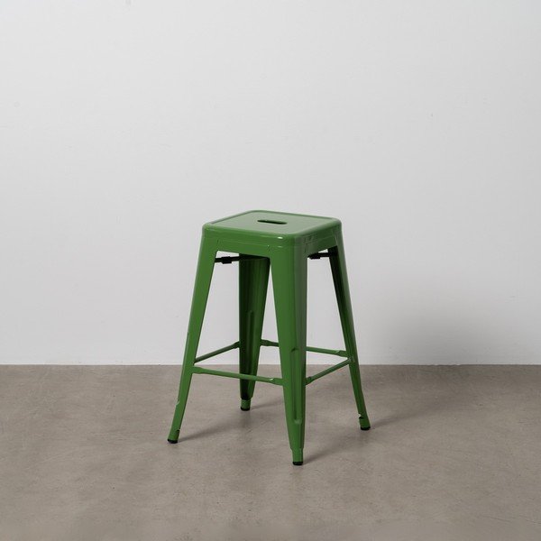 Zaļas metāla bāra taburetes (2 gab.) (sēdekļa augstums 61 cm) – Ixia-image-1