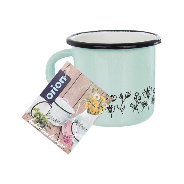 Piparmētru zaļa emaljas krūze Orion Meadow , 400 ml-image-2