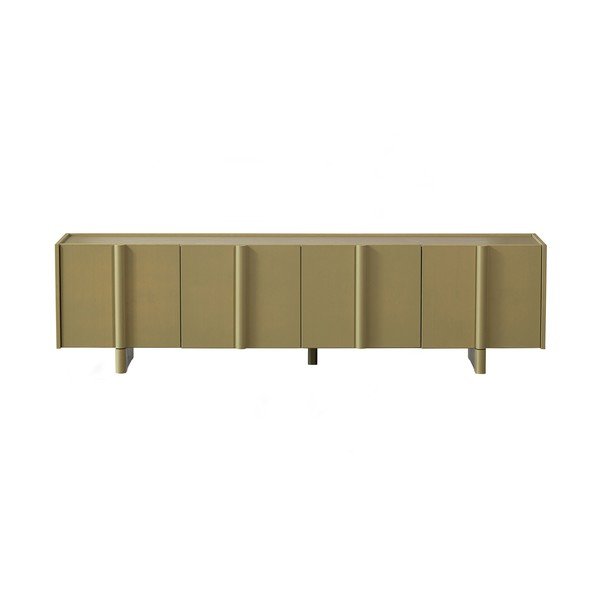 Haki priedes masīvkoka TV galdiņš 200x53x46 cm Basu – WOOOD