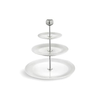Balts trīsstāvīgs porcelāna trauks Kähler Design Hammershoi Etagere, ⌀ 28 cm