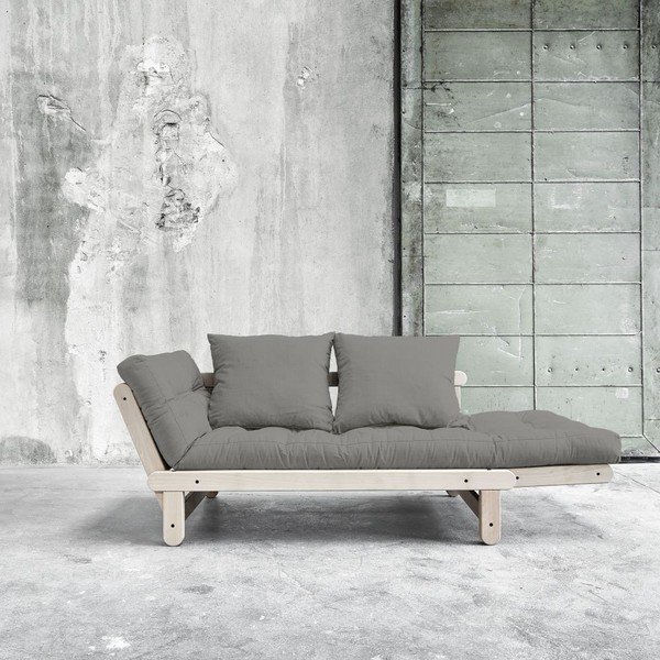 Dīvāns gulta Karup Beat Beech/Granite Grey-image-1