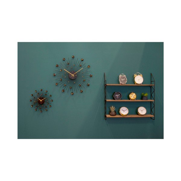 Karlsson Wake Up modinātājs metāliski zelta krāsā-image-1