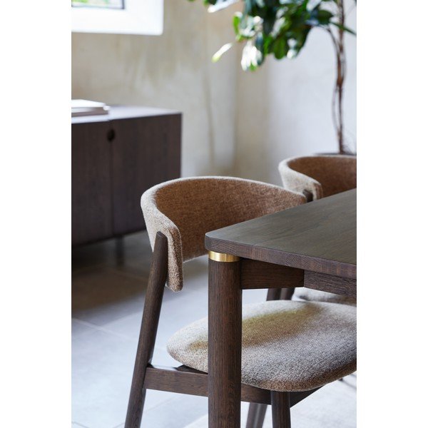 Bēši/tumši brūni metāla pusdienu krēsli (2 gab.) Revere – Unique Furniture-image-3