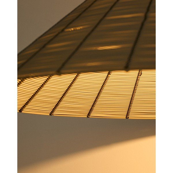 Bēšs mākslīgās rotangpalmas abažūrs ø 70 cm Saranella – Kave Home-image-4