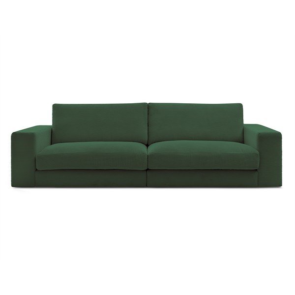 Tumši zaļš velveta dīvāns 274 cm Leonard – Bobochic Paris