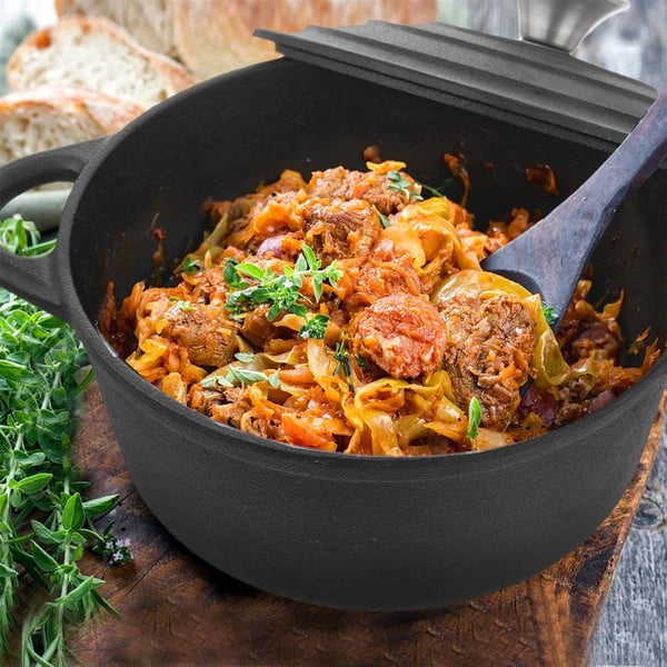 Čuguna katls ar vāku 2,7 l Litina – Orion-image-1