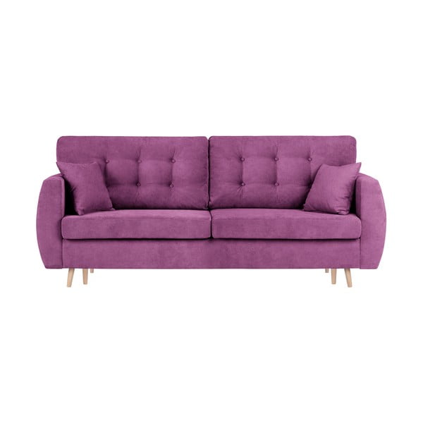 Violets trīsvietīgs dīvāns ar glabāšanas vietu Cosmopolitan Design Amsterdam, 231 x 98 x 95 cm