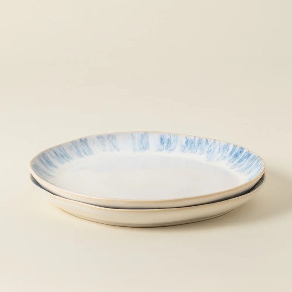 Balts/zils akmensmasas šķīvis ø 28 cm Brisa – Costa Nova-image-2