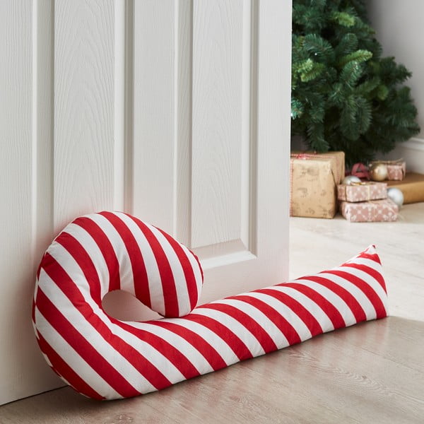 Sarkans/balts aizsargs pret caurvēju 20x90 cm Candy Cane – Catherine Lansfield-image-1