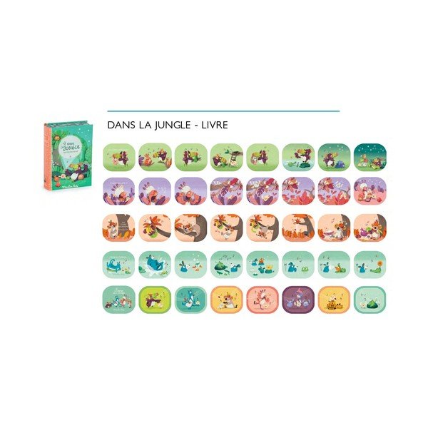 Bērnu pasaku projekciju komplekts Jungle Moulin Roty-image-1