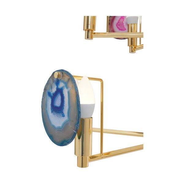 Zelta krāsas metāla piekaramā lampa Glamour – Premier Housewares-image-3