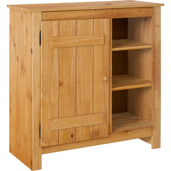 Dabīga toņa priedes masīvkoka skapītis 90x90 cm Bertram – Støraa-image-2