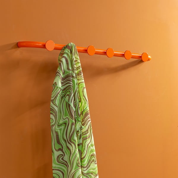 Oranžs metāla sienas pakaramais 75 cm Retro – Spinder Design-image-4