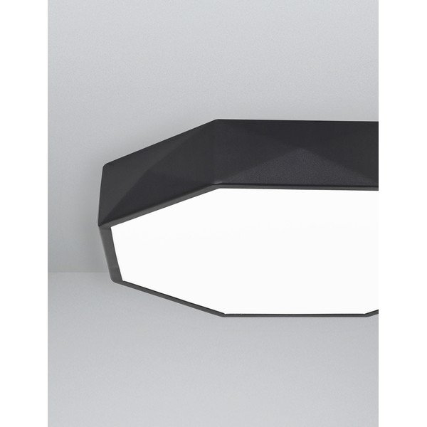 Matēti melna alumīnija LED griestu lampa Eben – Nova Luce-image-4