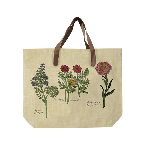 Audekla soma ar ādas imitācijas rokturi Surdic Flowers-image-1