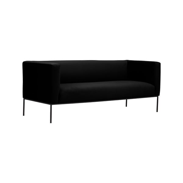 Melns dīvāns Windsor & Co Sofas Neptune, 195 cm-image-2