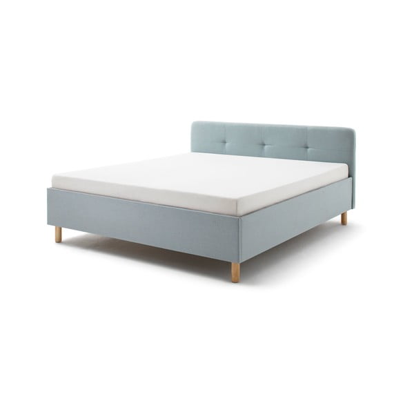 Zilpelēka mīksta divvietīga gulta 140x200 cm Amelie – Meise Möbel