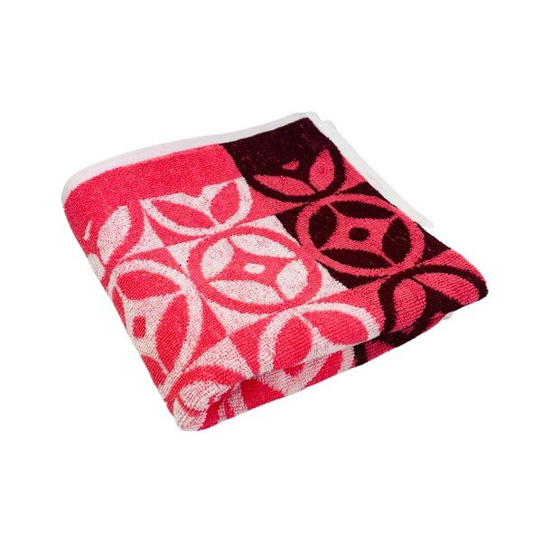 Rozā kokvilnas dvielis 70x140 cm Compass – JAHU collections