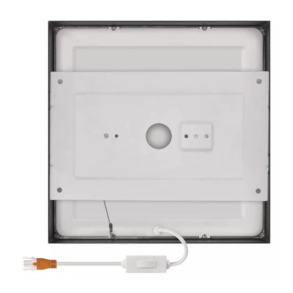 Matēti melna LED griestu lampa 22.5x22.5 cm Nexxo – EMOS-image-2