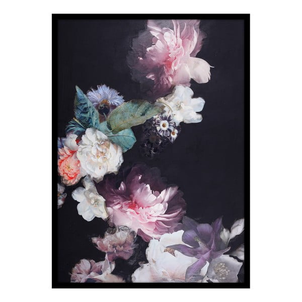 Plakāts ar rāmi 50x70 cm Purple Blossom – Malerifabrikken