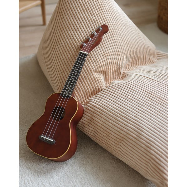 Gaiši brūns velveta bērnu sēžammaiss Big Lounger – Wigiwama-image-2