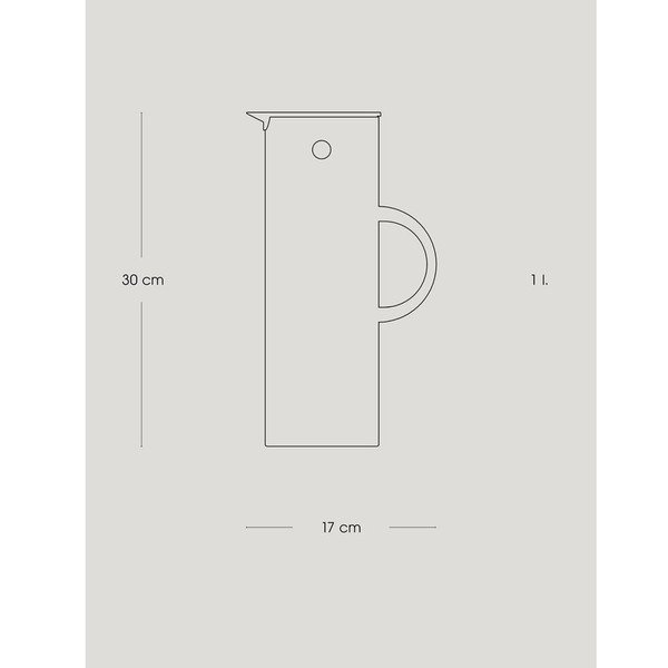 Melns plastmasas termosa kanna 1 l EM77 – Stelton-image-4