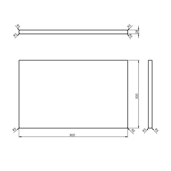 Dabīga toņa ozola masīvkoka vannasistabas letes virsma 80x50 cm Woody – Sapho-image-4
