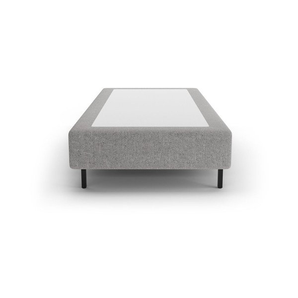 Pelēka polsterēta vienvietīga gulta bez galvgaļa 90x200 cm Whale – Micadoni -image-2