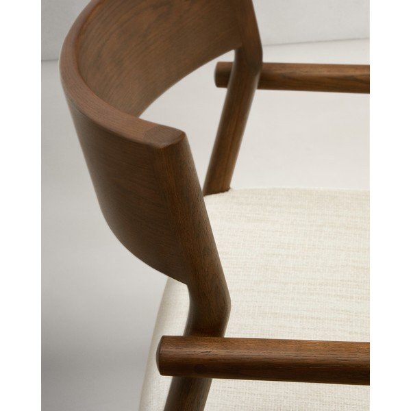 Brūns/bēšs pusdienu krēsls Falconera – Kave Home-image-2