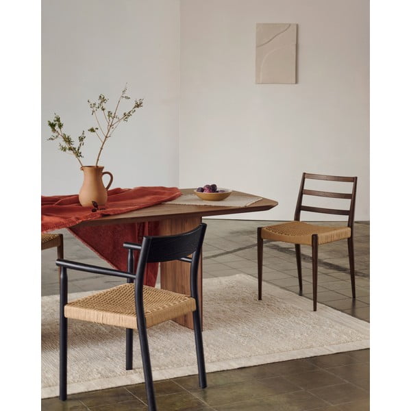 Brūni/dabīga toņa ozola masīvkoka pusdienu krēsli (2 gab.) Analy – Kave Home-image-2