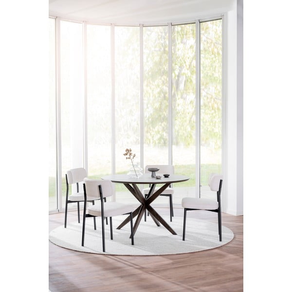 Balti/bēši ēdamistabas krēsli (2 gab.) Paisley – Rowico-image-2