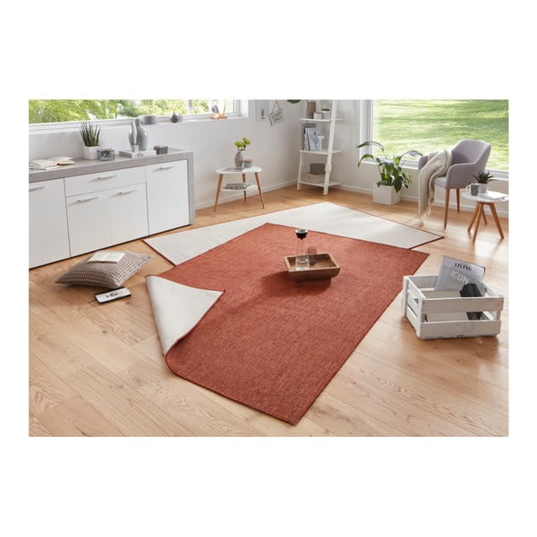 Ķieģeļu sarkans āra paklājs NORTHRUGS Miami, 160 x 230 cm-image-2