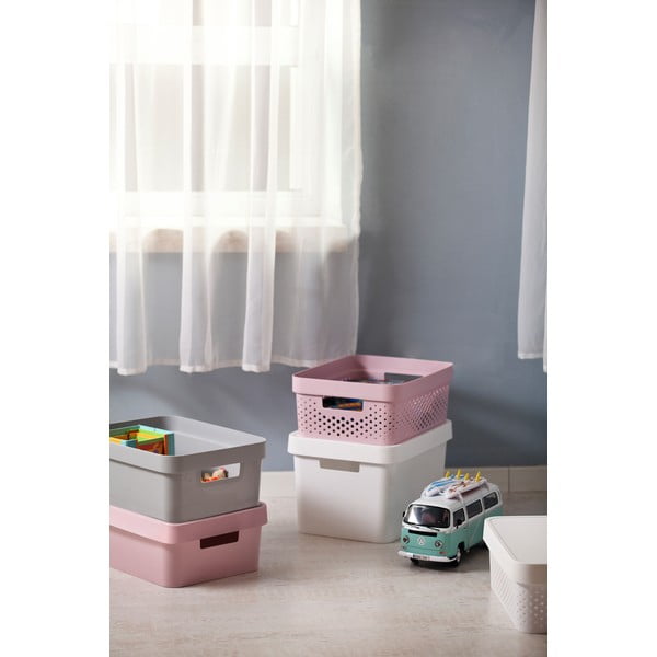 Pelēks grozs Curver Infinity Dots, 17 l-image-3