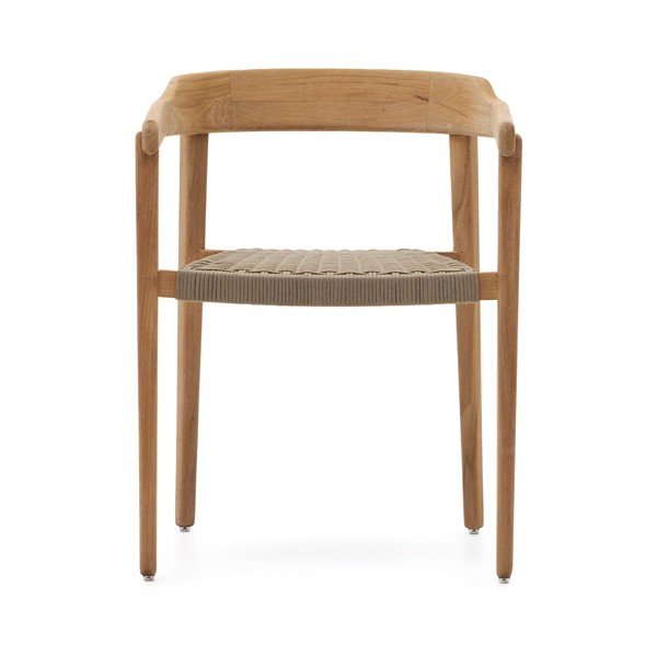 Dabīga toņa masīvkoka dārza krēsls Icaro – Kave Home-image-2