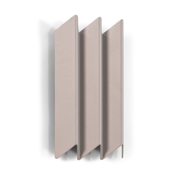 Pelēkbrūns metāla sienas pakaramais ar plauktu 13 cm Sensu – Spinder Design-image-3