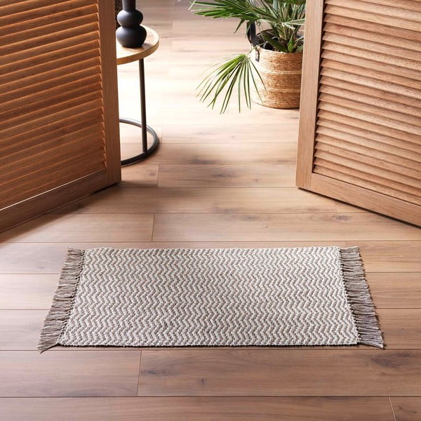 Gaiši brūns mazgājams paklājs 50x80 cm Alessia – douceur d'intérieur-image-1