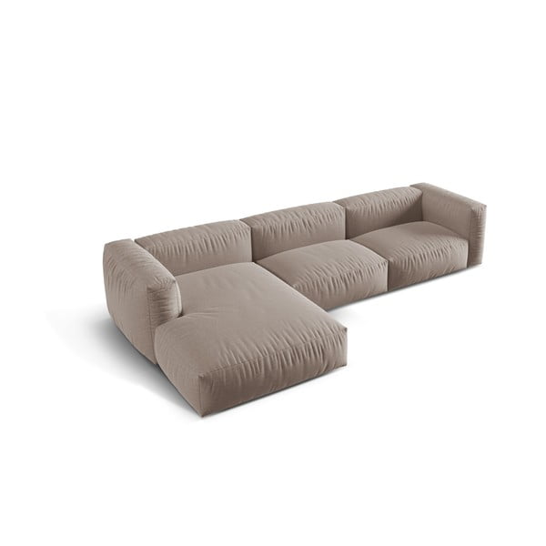 Bēšs modulārais stūra dīvāns (ar kreiso stūri) Martina – Micadoni Home-image-2