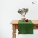 Lina galda celiņš 40x200 cm True Green – Linen Tales