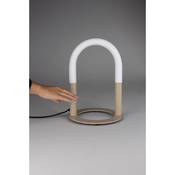 Bēša metāla LED galda lampa ar regulējamu spilgtumu (augstums 36 cm) Arch – Zuiver-image-4